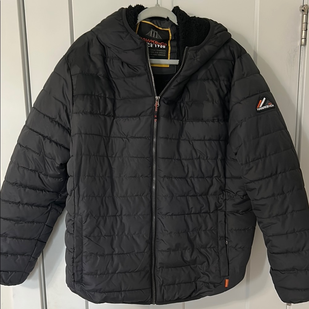 Warm Black Puffer Jacket for Men